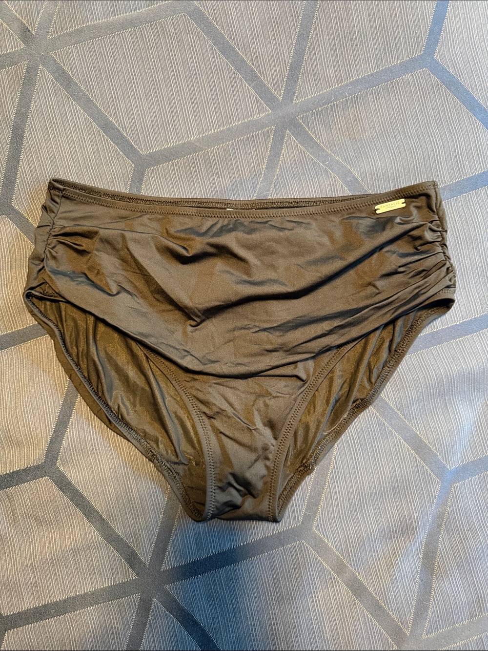 Fantasie Black Ruched High-Waist Swim Bottoms